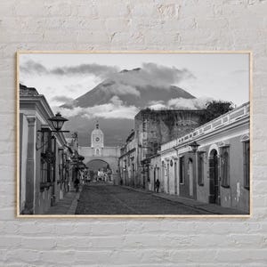 Bianco e nero, stampa Guatemala, arte murale Guatemala, poster Guatemala, foto Guatemala, stampa poster Guatemala, decorazione murale Guatemala