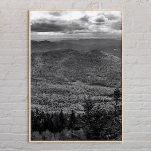 Schwarz und weiß, Adirondack Mountains Druck, Adirondack Mountains Wandkunst, Adirondack Poster, Adirondack Mountains Foto, New York Druck