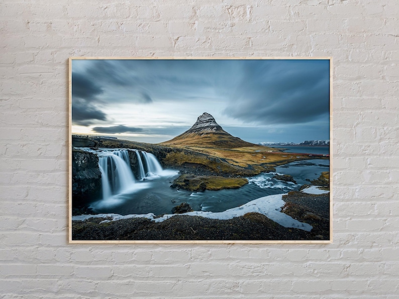 Riktigt foto, Island-tryck, Island-väggkonst, Island-affisch, Island-foto, Island-affischtryck, Island-väggdekoration, Europa-tryck bild 1