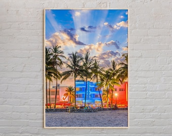 Real Photo, Miami Beach Print, Miami Beach Art, Miami Beach Poster, Miami Beach Photo, Miami Beach Poster Print, Miami Beach Decor