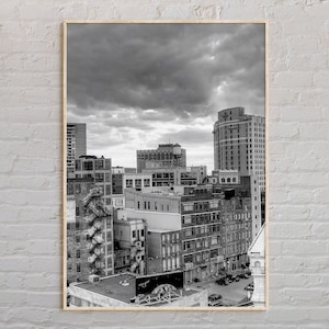 Black and White, Detroit Print, Detroit Wall Art, Detroit Poster, Detroit Photo, Detroit Poster Print, Detroit Wall Decor, Michigan Poster