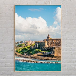Foto real, impressão de San Juan, arte de parede de San Juan, pôster de San Juan, foto de San Juan, impressão de pôster de San Juan, decoração de San Juan, Porto Rico