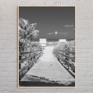 Zwart-wit, print Florida, kunst aan de muur Florida, poster Florida, foto Florida, poster Florida, decor Florida, poster Florida