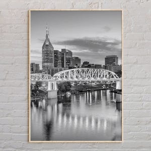 Black and White, Nashville Print, Nashville Wall Art, Nashville Poster, Nashville Photo, Nashville Poster Print, Nashville Wall Decor