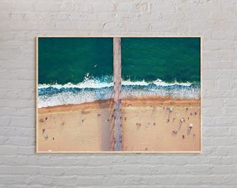 Echtes Foto, Hermosa Beach Print, Hermosa Beach Wandkunst, Hermosa Beach Poster, Hermosa Beach Foto, Hermosa Beach Decor, Kalifornien