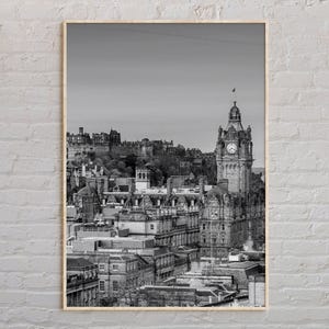 Black and White, Edinburgh Print, Edinburgh Wall Art, Edinburgh Poster, Edinburgh Photo, Edinburgh Poster Print, Edinburgh Decor, Scotland