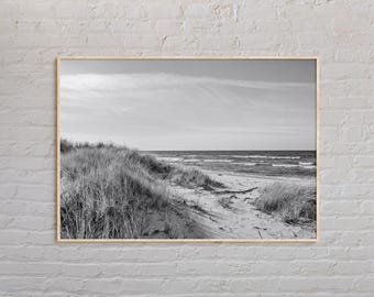 Black and White, Lake Michigan Print, Lake Michigan Wall Art, Lake Michigan Poster, Lake Michigan  Photo, Lake Michigan Decor, USA