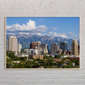 Real Photo, Salt Lake City Print, Salt Lake City Wall Art, Salt Lake City Poster, Salt Lake City Photo, Salt Lake City Decor, USA