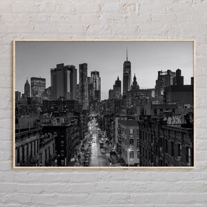 Noir et blanc, impression État de New York, art mural New York, affiche New York, photo New York, impression affiche New York, décoration New York, États-Unis