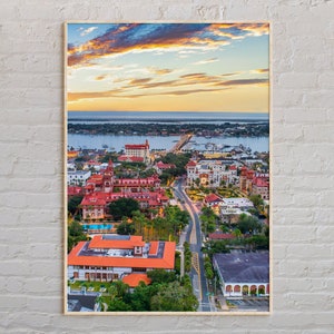 Echte foto, Sint-Augustinusafdruk, Sint-Augustinuskunst aan de muur, Sint-Augustinusposter, Sint-Augustinusfoto, Sint-Augustinusposterafdruk, Florida
