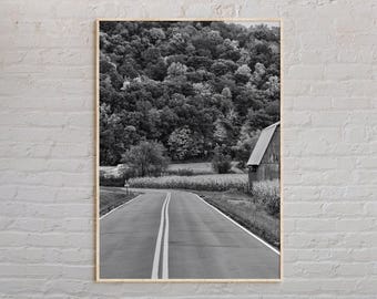 Schwarz und weiß, Ohio Druck, Ohio Wandkunst, Ohio Poster, Ohio Foto, Ohio Posterdruck, Ohio Wanddekor, USA Posterdruck, USA