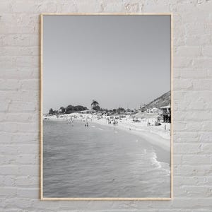 Black and White, Malibu Print, Malibu Wall Art, Malibu Poster, Malibu Photo, Malibu Poster Print, Malibu Wall Decor, California Poster