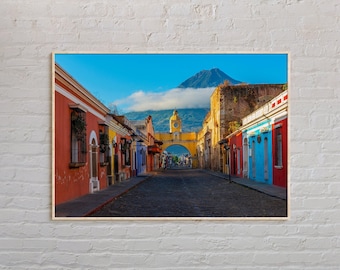 Real Photo, Antigua Guatemala Print, Antigua Guatemala Wall Art, Antigua Guatemala Poster, Antigua Guatemala Photo, Guatemala Poster