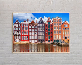 Foto real, impresión de Ámsterdam, arte mural de Ámsterdam, póster de Ámsterdam, foto de Ámsterdam, impresión de póster de Ámsterdam, decoración de Ámsterdam