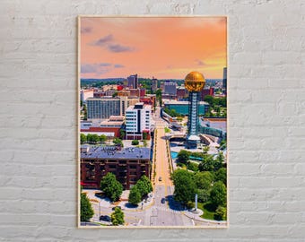 Foto reale, stampa di Knoxville, arte murale di Knoxville, poster di Knoxville, foto di Knoxville, stampa poster di Knoxville, decorazione murale di Knoxville