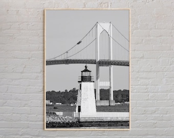 Black and White, Newport Print, Newport Wall Art, Newport Poster, Newport Photo, Newport Wall Decor, Rhode Island Print, USA Poster Print