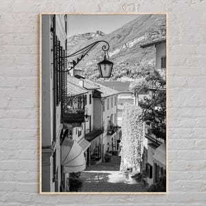 Black and White, Como Print, Como Wall Art, Como Poster, Como Photo, Como Poster Print, Como Wall Decor, Lake Como, Italy Poster Print