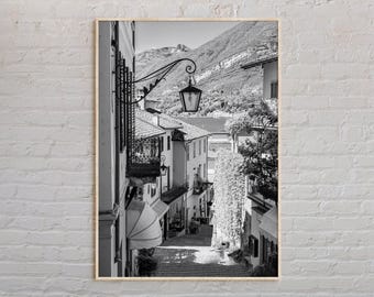 Black and White, Como Print, Como Wall Art, Como Poster, Como Photo, Como Poster Print, Como Wall Decor, Lake Como, Italy Poster Print