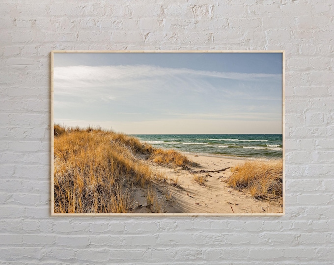 Real Photo, Lake Michigan Print, Lake Michigan Wall Art, Lake Michigan Poster, Lake Michigan Photo, Lake Michigan Decor, USA