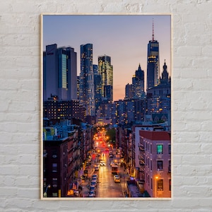 Vraie photo, impression de l'état de New York, art mural New York, affiche de New York, photo de New York, impression d'affiche de New York, décoration New York, États-Unis