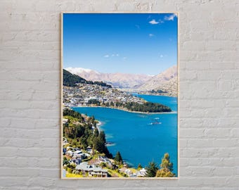 Real Photo, Queenstown Print, Queenstown Art, Queenstown Poster, Queenstown Photo, Queenstown Poster Print, Queenstown Wall Decor
