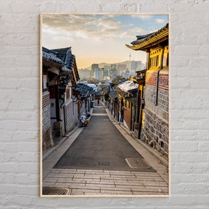Fotografía real, impresión de Corea del Sur, arte de Corea del Sur, póster de Corea del Sur, fotografía de Corea del Sur, impresión de póster de Corea del Sur, decoración de Corea del Sur