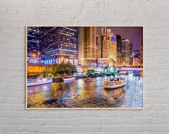 Vraie photo, impression de Chicago, art mural Chicago, affiche de Chicago, photo de Chicago, impression d'affiche de Chicago, décoration murale de Chicago, affiche de l'Illinois