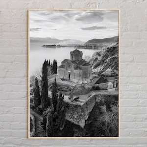 Black and White, North Macedonia Print, North Macedonia Wall Art, North Macedonia Poster, North Macedonia Photo, North Macedonia Wall Decor