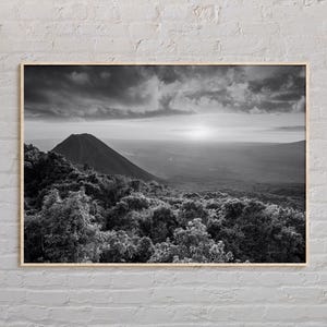 Blanco y negro, Impresión de El Salvador, Arte de El Salvador, Cartel de El Salvador, Foto de El Salvador, Impresión de carteles de El Salvador, Decoración de El Salvador