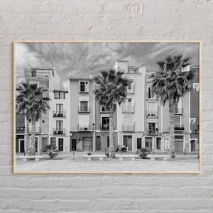 Schwarz und weiß, Spanien Druck, Spanien Wandkunst, Spanien Poster, Spanien Foto, Spanien Poster Druck, Spanien Wanddekoration, Madrid, Barcelona, Malaga