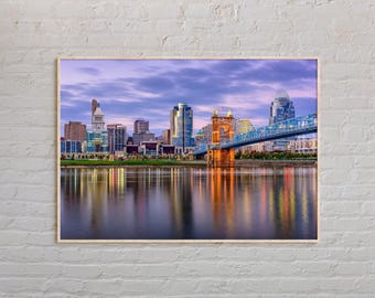 Real Photo, Cincinnati Print, Cincinnati Wall Art, Cincinnati Poster, Cincinnati Photo, Cincinnati Poster Print, Cincinnati Decor