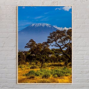 Real Photo, Mount Kilimanjaro Print, Mount Kilimanjaro Wall Art, Mount Kilimanjaro Poster, Mount Kilimanjaro Photo, Tanzania Poster