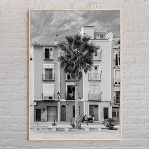 Schwarz und weiß, Spanien Druck, Spanien Wandkunst, Spanien Poster, Spanien Foto, Spanien Poster Druck, Spanien Wanddekoration, Madrid, Barcelona, Malaga
