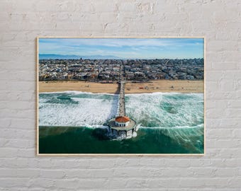 Real Photo, Manhattan Beach Print, Manhattan Beach Wall Art, Manhattan Beach Poster, Manhattan Beach Photo, Manhattan Beach Decor