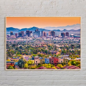 Vraie photo, impression Phoenix, art mural Phoenix, affiche Phoenix, photo Phoenix, impression affiche Phoenix, décoration murale Phoenix, impression Arizona