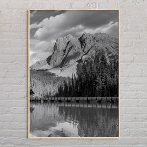 Impresión en blanco y negro de Columbia Británica, arte de Columbia Británica, póster de Columbia Británica, fotografía de Columbia Británica, decoración de Columbia Británica