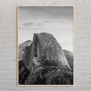 Black and White, Half Dome Print, Half Dome Wall Art, Half Dome Poster, Half Dome Photo, Half Dome Poster Print, Half Dome Wall Decor, USA