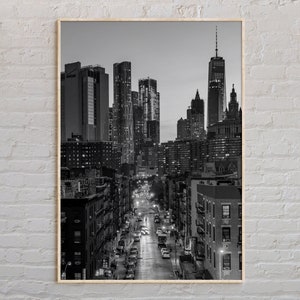 Noir et blanc, impression État de New York, art mural New York, affiche New York, photo New York, impression affiche New York, décoration New York, États-Unis