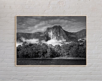Black and White, Venezuela Print, Venezuela Wall Art, Venezuela Poster, Venezuela Photo, Venezuela Poster Print, Venezuela Wall Decor