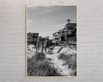 Blanco y negro, Impresión de los Hamptons, Arte de los Hamptons, Póster de los Hamptons, Foto de los Hamptons, Decoración de los Hamptons, Impresión de póster de Nueva York