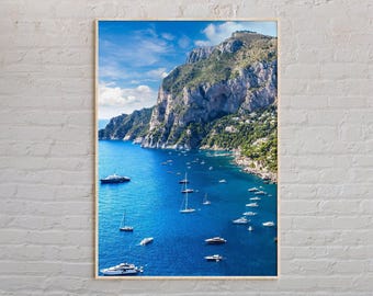 Real Photo, Capri Print, Capri Wall Art, Capri Poster, Capri Photo, Capri Poster Print, Capri Wall Decor, Naples, Campania, Italy