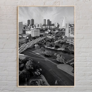 Black and White, Fort Worth Print, Fort Worth Wall Art, Fort Worth Poster, Fort Worth Photo, Fort Worth Poster Print, Fort Worth Decor