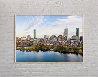 Echtes Foto, Boston Print, Boston Wandkunst, Boston Poster, Boston Foto, Boston Poster Druck, Boston Wanddekor, Massachusetts Poster