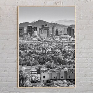 Black and White, Phoenix Print, Phoenix Wall Art, Phoenix Poster, Phoenix Photo, Phoenix Poster Print, Phoenix Wall Decor, Arizona Print
