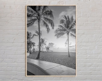 Black and White, Florida Print, Florida Wall Art, Florida Poster, Florida Photo, Florida Poster Print, Florida Wall Decor, USA Poster