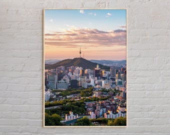 Real Photo, Seoul Print, Seoul Wall Art, Seoul Poster, Seoul Photo, Seoul Poster Print, Seoul Wall Decor, South Korea Poster Print
