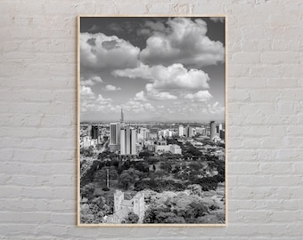 Black and White, Nairobi Print, Nairobi Wall Art, Nairobi Poster, Nairobi Photo, Nairobi Poster Print, Nairobi Wall Decor, Kenya, Africa