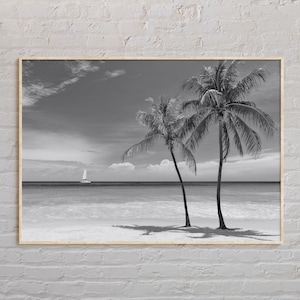 Zwart-wit, Key West-print, Key West-muurkunst, Key West-poster, Key West-foto, Key West-posterafdruk, Key West-muurdecoratie, Florida