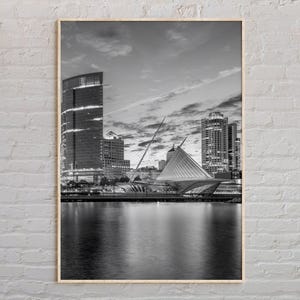 Black and White, Milwaukee Print, Milwaukee Wall Art, Milwaukee Poster, Milwaukee Photo, Milwaukee Poster Print, Wisconsin Poster Print