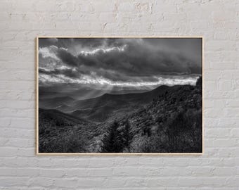 Black and White, North Carolina Print, North Carolina Wall Art, North Carolina Poster, North Carolina Photo, North Carolina Wall Decor